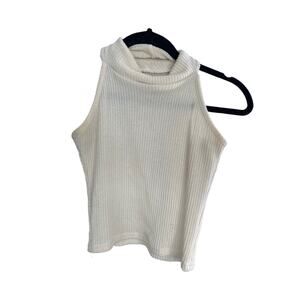 Lightweight Knitted Cropped Turtleneck Halter Top